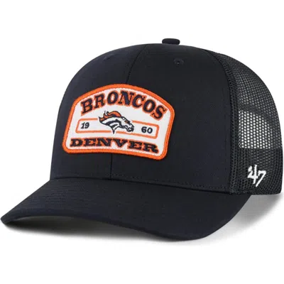 47 Brand '47 Navy Denver Broncos Roadway Adjustable Trucker Hat