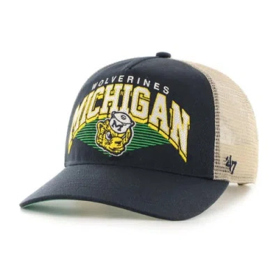 47 Brand '47 Navy Michigan Wolverines Pomona Mesh Hitch Adjustable Trucker Hat