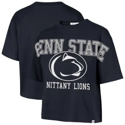 47 Brand '47 Navy Penn State Nittany Lions Outreach City Relaxed Cropped T-shirt