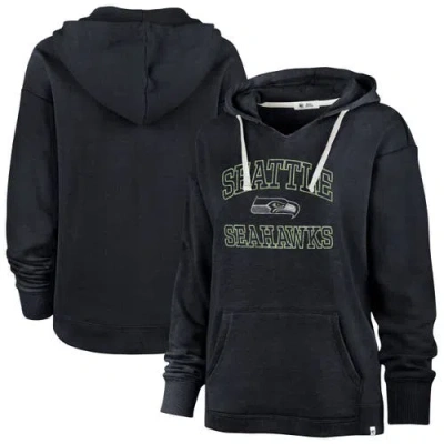 47 Brand Women's Navy Seattle Seahawks Clarity Naomi Hoodie In Blue