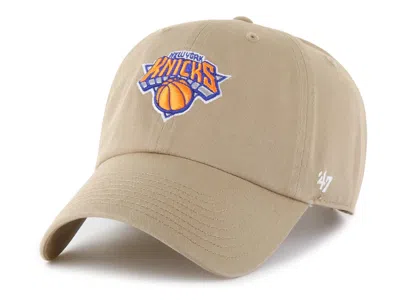 47 Brand 47 New York Knicks Clean Up Baseball Cap In Brown