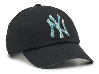 47 Brand 47 New York Yankees Floral Clean Up Baseball Cap In Black