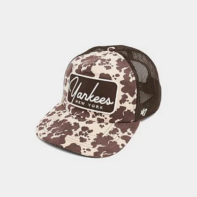 47 Brand '47 New York Yankees Mlb Bessie Hitch Trucker Hat In Brown