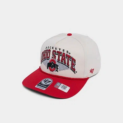47 Brand '47 Ohio State Buckeyes Pomona Hitch Snapback Hat In White