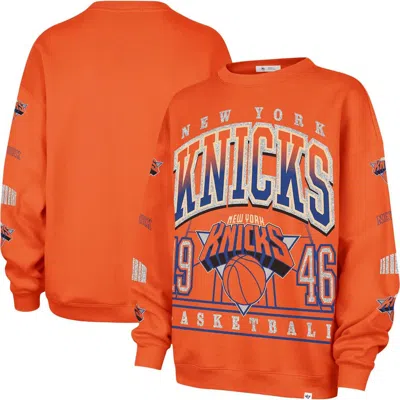 47 Brand '47 Orange New York Knicks 2025/26 City Edition Go Big Oversized Sweatshirt