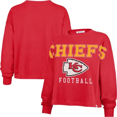 47 Brand '47 Red Kansas City Chiefs Outreach City Oversized Long Sleeve T-shirt