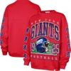 47 Brand '47  Red New York Giants Go Big Oversized Pullover Sweatshirt In Red