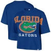 47 Brand '47 Royal Florida Gators Outreach City Relaxed Cropped T-shirt In Blue