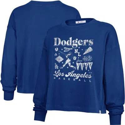 47 Brand '47  Royal Los Angeles Dodgers Team Collage Sydney Long Sleeve T-shirt In Blue