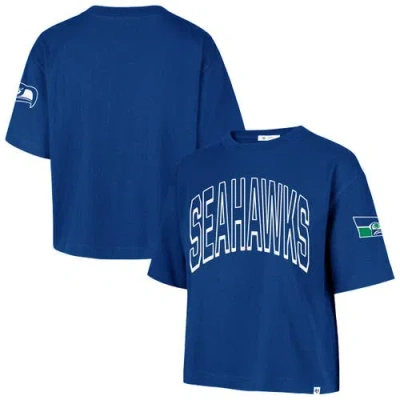 47 Brand '47 Royal Seattle Seahawks Call Out Reed City T-shirt In Blue