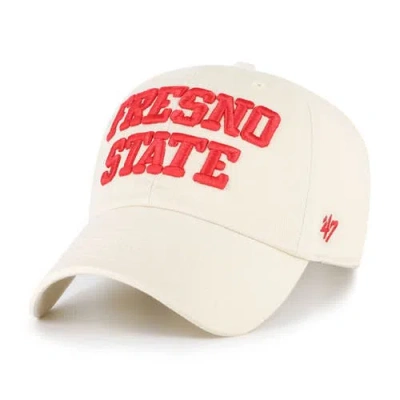 47 Brand '47 Sand Fresno State Bulldogs Clean Up Adjustable Hat In Neutral