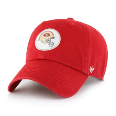 47 Brand '47 Scarlet San Francisco 49ers Hard Hat Clean Up Adjustable Hat