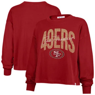 47 Brand '47 Scarlet San Francisco 49ers Muse Sydney Long Sleeve T-shirt In Red