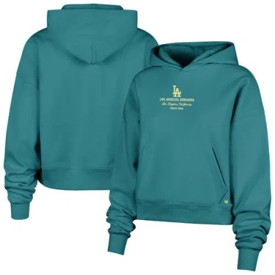 47 Brand '47 Teal Los Angeles Dodgers Contemporary Basics Anderson Foundation Hoodie