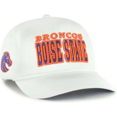 47 Brand '47 White Boise State Broncos Outspoken Hitch Adjustable Hat