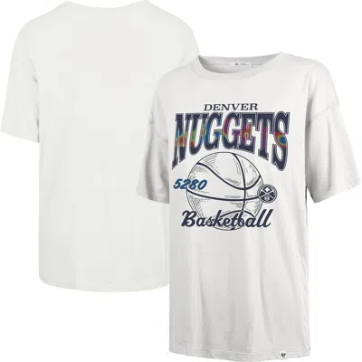 47 Brand '47 White Denver Nuggets City Edition Down Court Sadie T-shirt