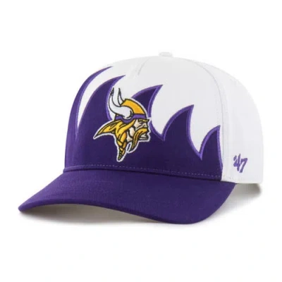 47 Brand '47 White Minnesota Vikings Jagged Hitch Adjustable Hat