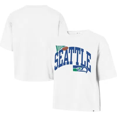 47 Brand '47  White Seattle Seahawks Reed City T-shirt In Neutral