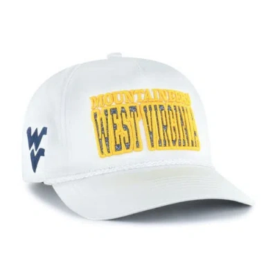 47 Brand Women's White West Virginia Mountaineers Outspoken Hitch Adjustable Hat