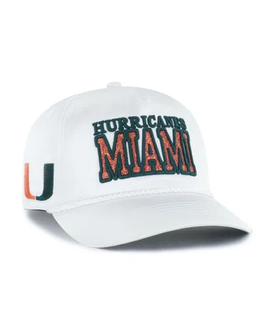 47 Brand '47 Women's Brand White Miami Hurricanes Outspoken Hitch Adjustable Hat