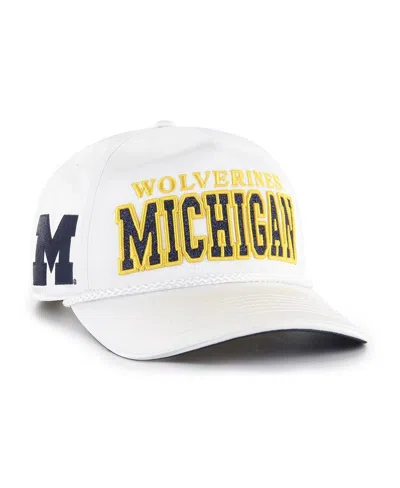47 Brand '47 Women's Brand White Michigan Wolverines Outspoken Hitch Adjustable Hat
