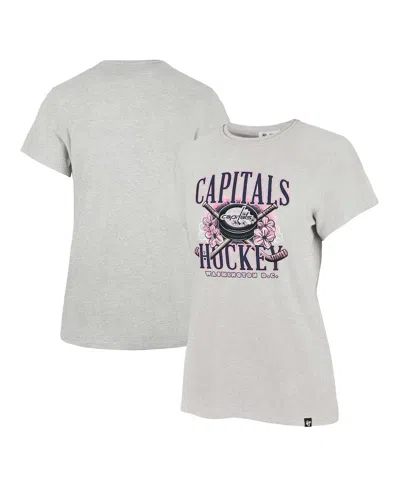 47 Brand 47 Women's Gray Washington Capitals Cherry Blossom Frankie T-shirt