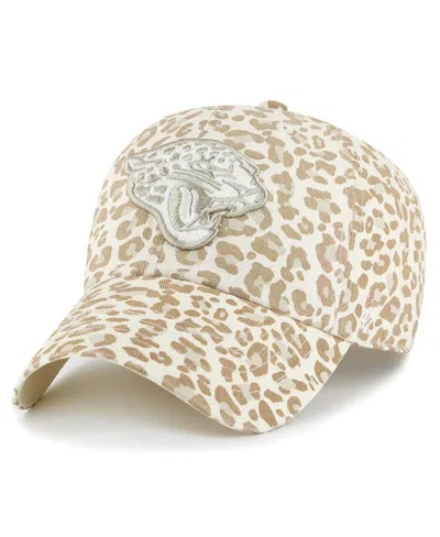 47 Brand 47 Women's Natural Jacksonville Jaguars Panthera Clean Up Adjustable Hat In Neutral