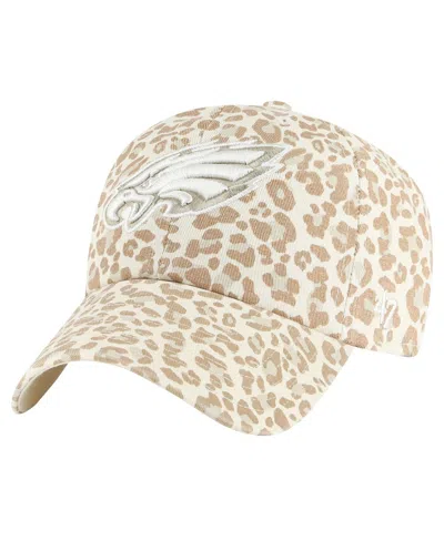 47 Brand 47 Women's Natural Philadelphia Eagles Panthera Clean Up Adjustable Hat In Neutral
