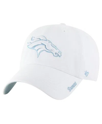 47 Brand 47 Women's White Denver Broncos Ballpark Cheer Clean Up Adjustable Hat