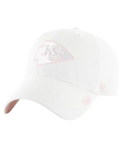 47 Brand 47 Women's White Kansas City Chiefs Ballpark Cheer Clean Up Adjustable Hat