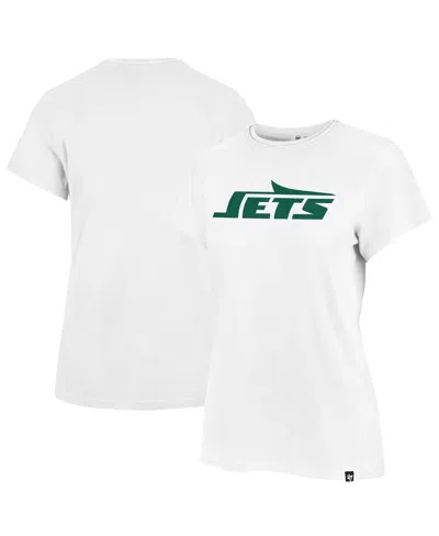 47 Brand 47 Women's White New York Jets Premier Frankie T-shirt