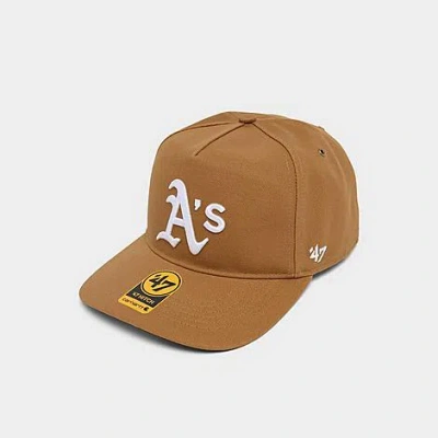 47 Brand '47 X Carhartt A's Mlb Hitch Snapback Hat In Brown