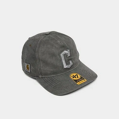 47 Brand '47 X Carhartt Cleveland Guardians Mlb Hitch Snapback Hat In Gray