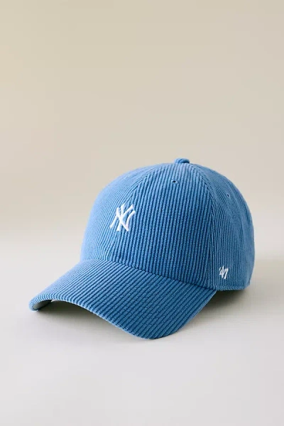 47 Brand '47 Yankees Cord Base Runner Baseball Cap In Blue