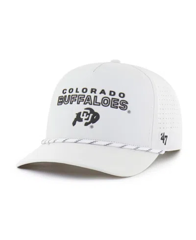 47 Brand Adjustable Hitch Rope Embellishment Baseball Cap In White