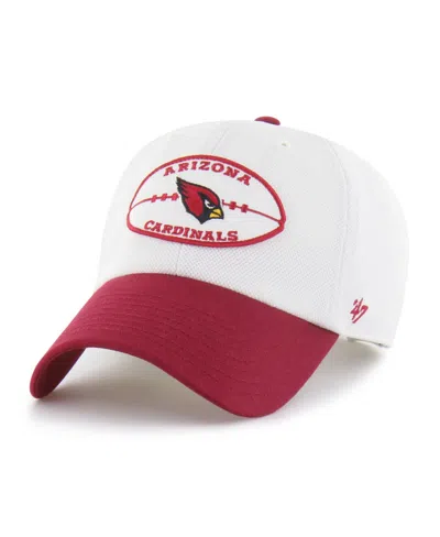 47 Brand Arizona Cardinals Clean Up Adjustable Baseball Cap In White