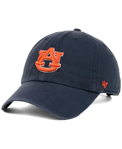 47 Brand Auburn Tigers Ncaa Clean-up Cap In Navy
