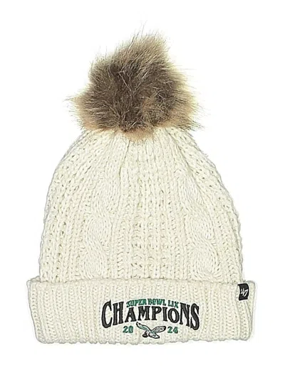 Pre-owned 47 Brand Beanie Hat In Ivory