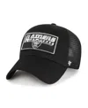 47 Brand Big Boys ' Black Las Vegas Raiders Levee Mvp Trucker Adjustable Hat In Black