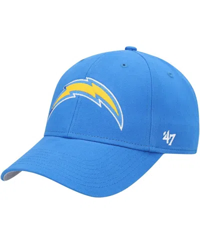 47 Brand Kids' Big Boys ' Powder Blue Los Angeles Chargers Basic Mvp Adjustable Hat