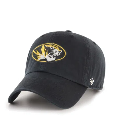 47 Brand Kids' Big Boys And Girls '47 Black Missouri Tigers Clean Up Adjustable Hat