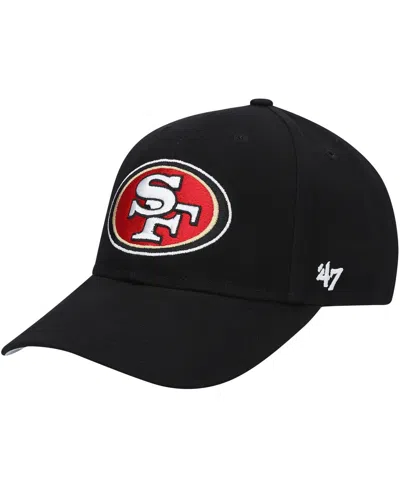 47 Brand Kids' Big Boys And Girls ' Black San Francisco 49ers Secondary Mvp Adjustable Hat