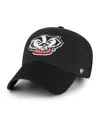 47 Brand Big Boys And Girls Black Wisconsin Badgers Clean Up Adjustable Hat In Black