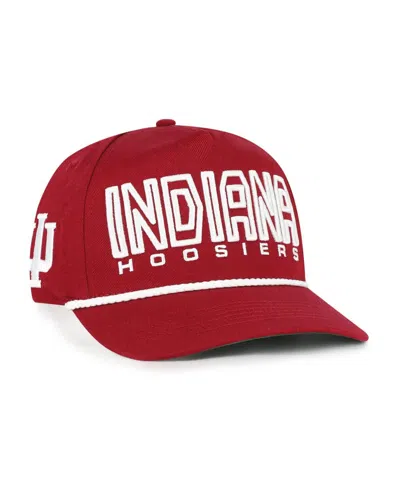 47 Brand Kids' Big Boys And Girls Crimson Indiana Hoosiers Byline Hitch Adjustable Hat In Red