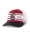 47 Brand Big Boys And Girls Garnet/black South Carolina Gamecocks Super Stripe Hitch Adjustable Trucker Hat In Multi