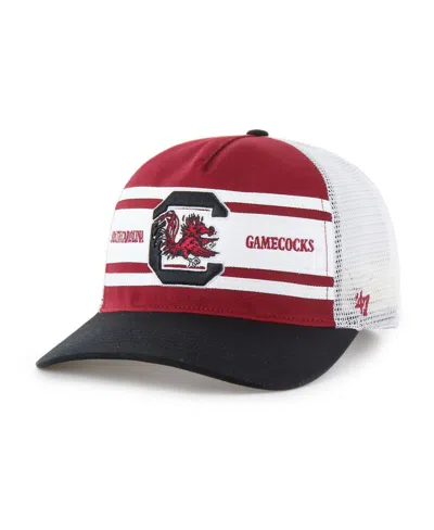 47 Brand Kids' Big Boys And Girls Garnet/black South Carolina Gamecocks Super Stripe Hitch Adjustable Trucker Hat In Multi