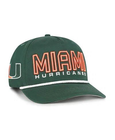 47 Brand Kids' Big Boys And Girls Green Miami Hurricanes Byline Hitch Adjustable Hat