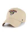 47 Brand Big Boys And Girls Khaki Texas Longhorns Clean Up Adjustable Hat In Brown