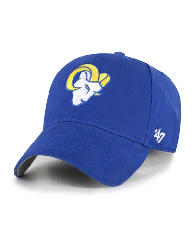 47 Brand Kids' Big Boys' And Girls' Los Angeles Rams Mvp Structured Adjustable Baseball Cap In Blue