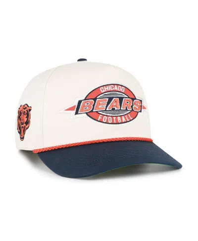 47 Brand Kids' Big Boys And Girls Natural Chicago Bears Freemont Hitch Adjustable Hat In White